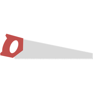 Hand saw PNG image-9563